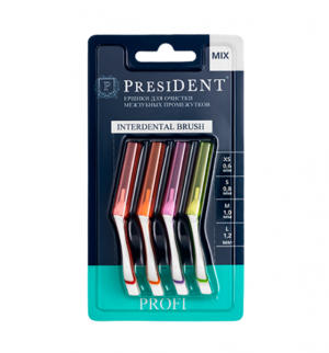 ёршики межзубные PRESIDENT PROFI Mix арт.401307